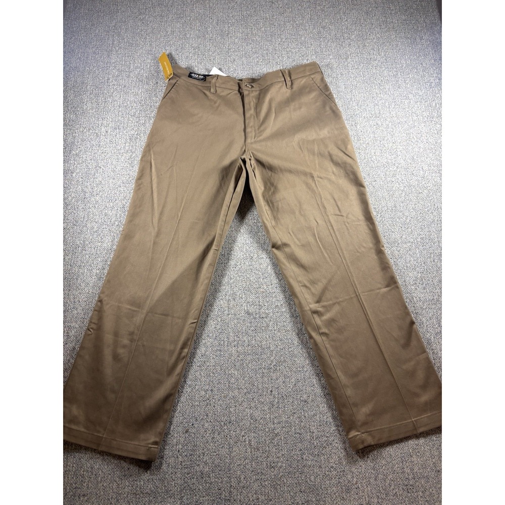 Lee Men's Total Freedom Relaxed Fit Comfort Stretch Khaki Chino Pants Size 36x30
